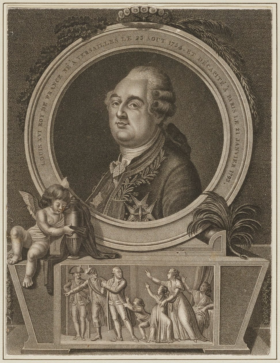 Ludvig XVI - Ranskan kuningas tekijältä Unknown artist