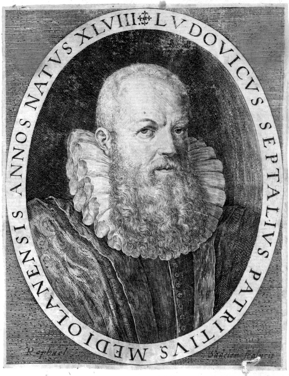 Ludovico Settala (1552 - 1633), italialainen lääkäri Paviassa. tekijältä Unknown artist
