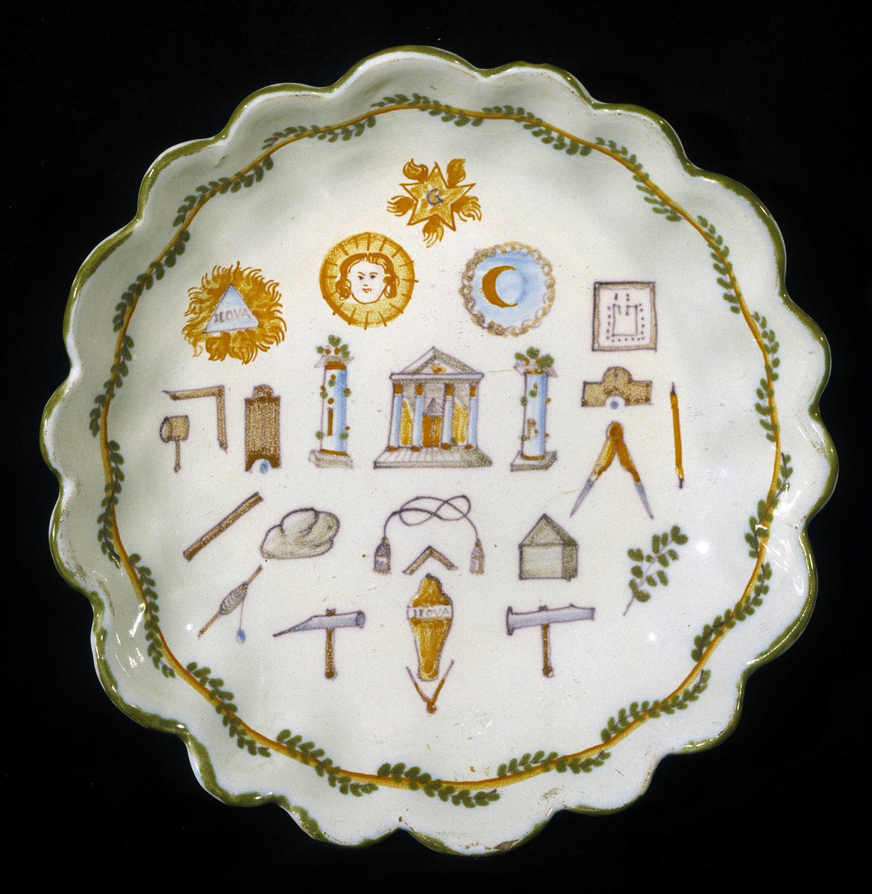 Maconnic-sisustuslautanen tekijältä Unknown artist
