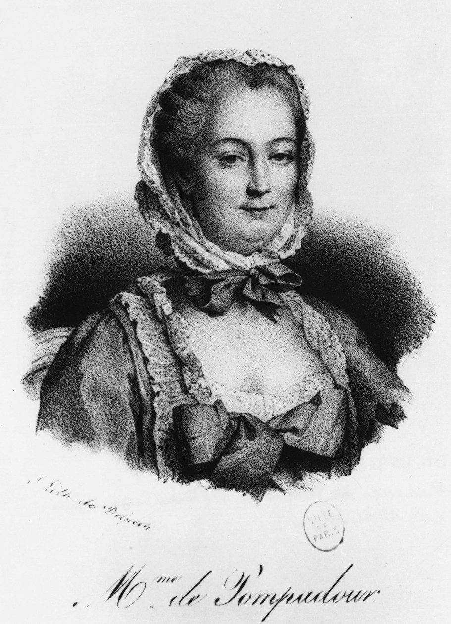 Madame de Pompadour, Jeanne Antoinette Poisson tekijältä Unknown artist