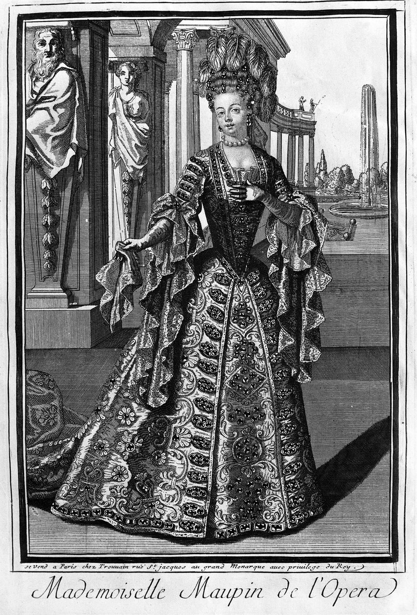 Mademoiselle Maupin (1670-1707), ranskalainen laulaja. tekijältä Unknown artist