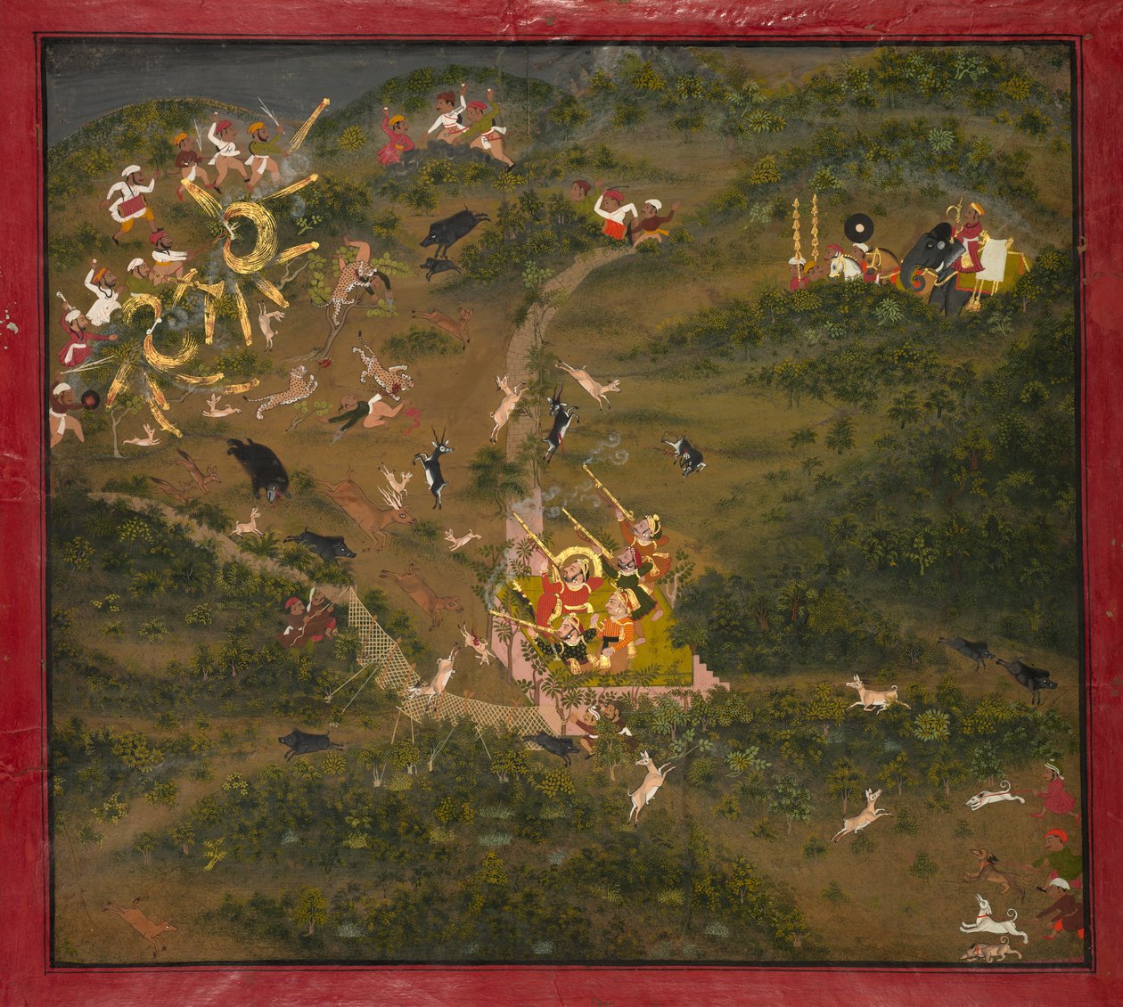 Maharaja Jagat Singh -metsästys tekijältä Unknown artist