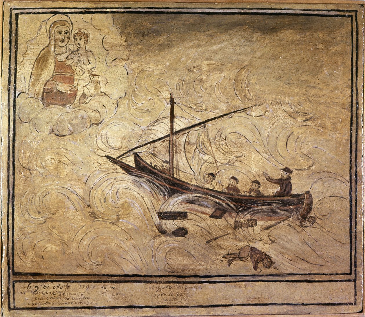 Mies merellä. 1500-luvun voto Napolin Madonna dell