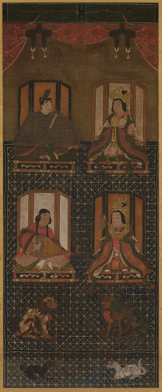 Kōya-vuoren neljän jumaluuden mandala tekijältä Unknown artist