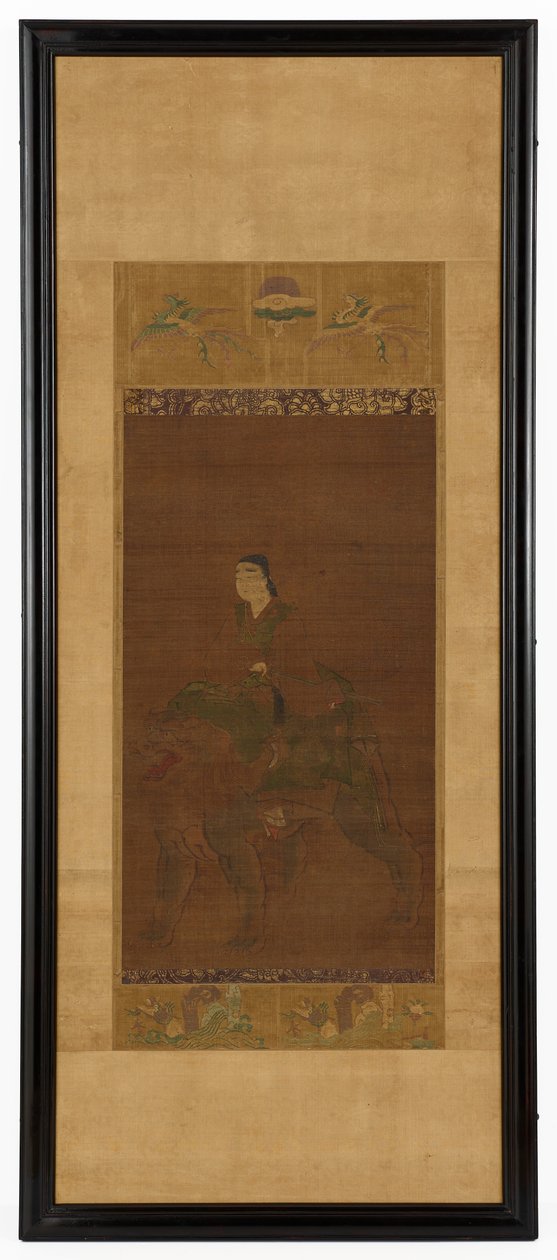 Manjushri riding a lion tekijältä Unknown artist