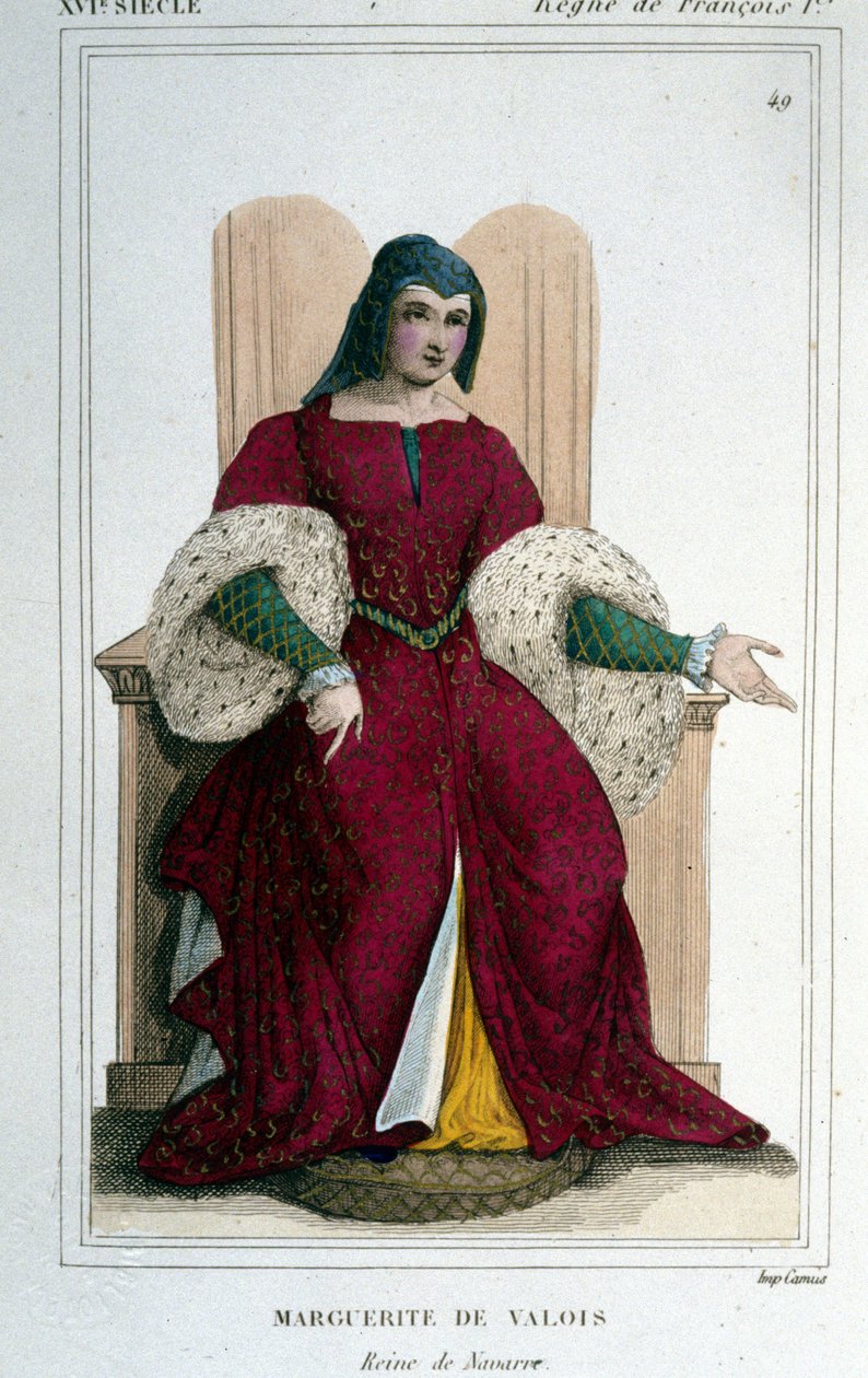 Marguerite Angoulêmen tai Navarran (1492 - 1549), Francois I:n sisar. tekijältä Unknown artist