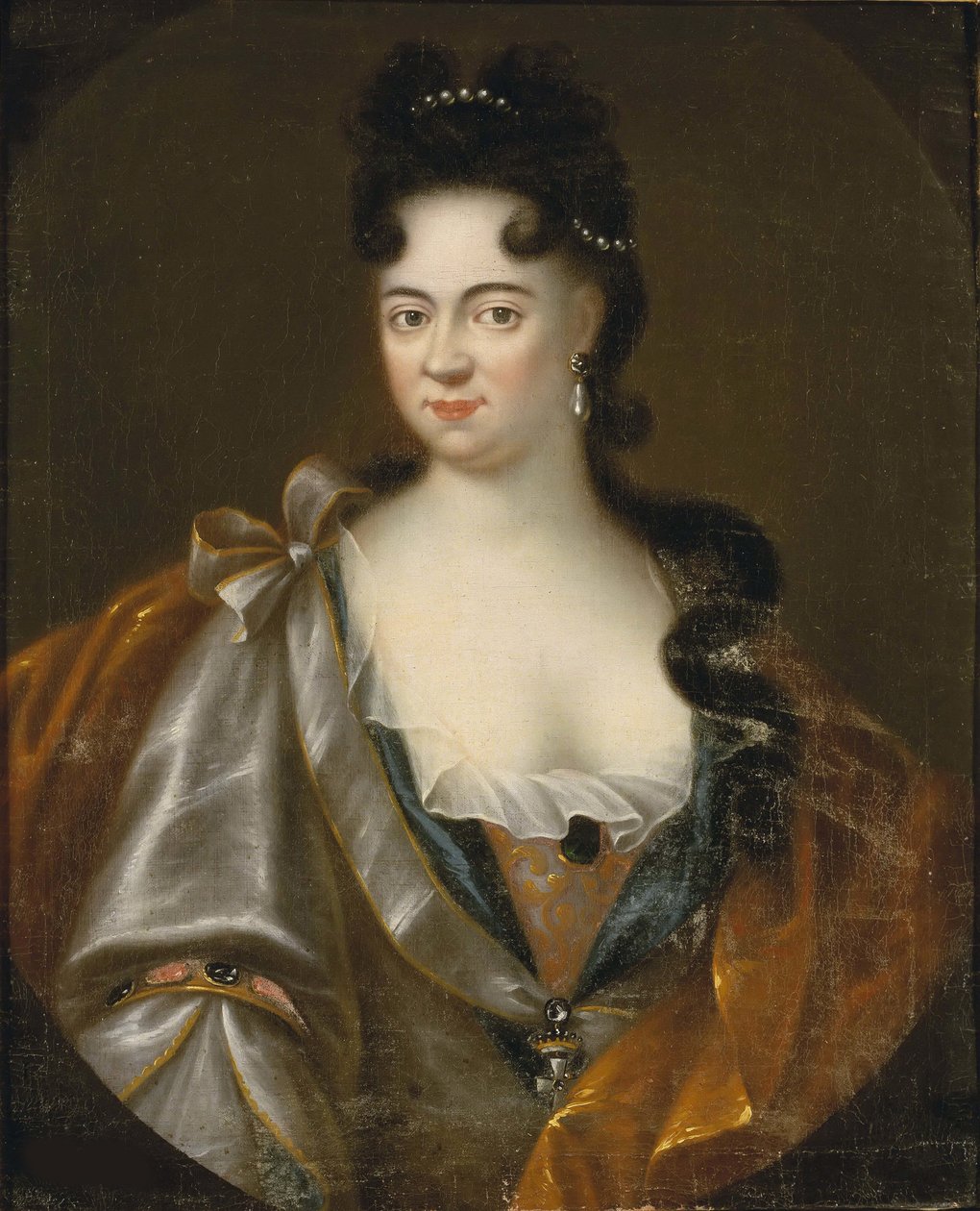 Marie Aurore, Koenigsmarkin kreivi - Muotokuva kreivitär Maria Aurora von Koenigsmarckista (1662-1728), Nimetön. Öljy kankaalle, 1600-luvun loppu. Tukholman kansallismuseo tekijältä Unknown artist