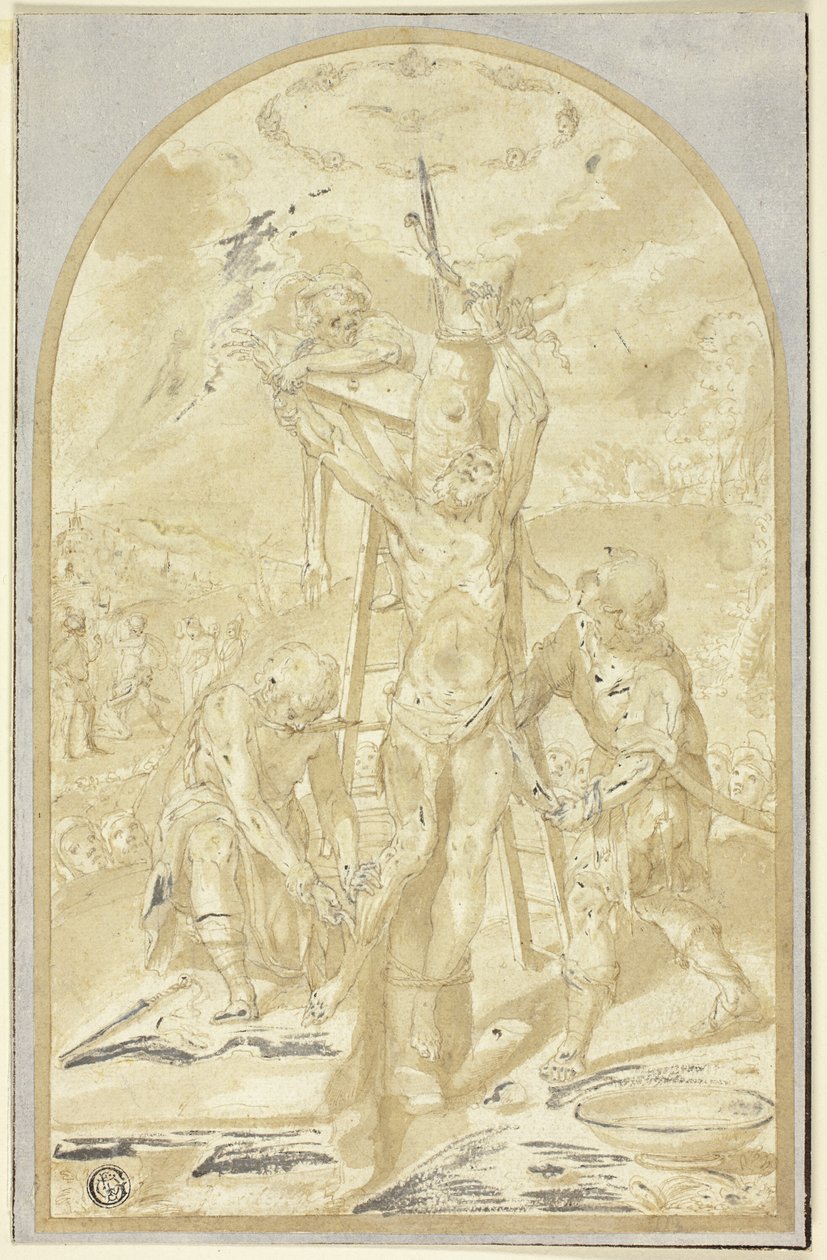 Pyhän Bartolomeuksen marttyyrikuolema tekijältä Unknown artist