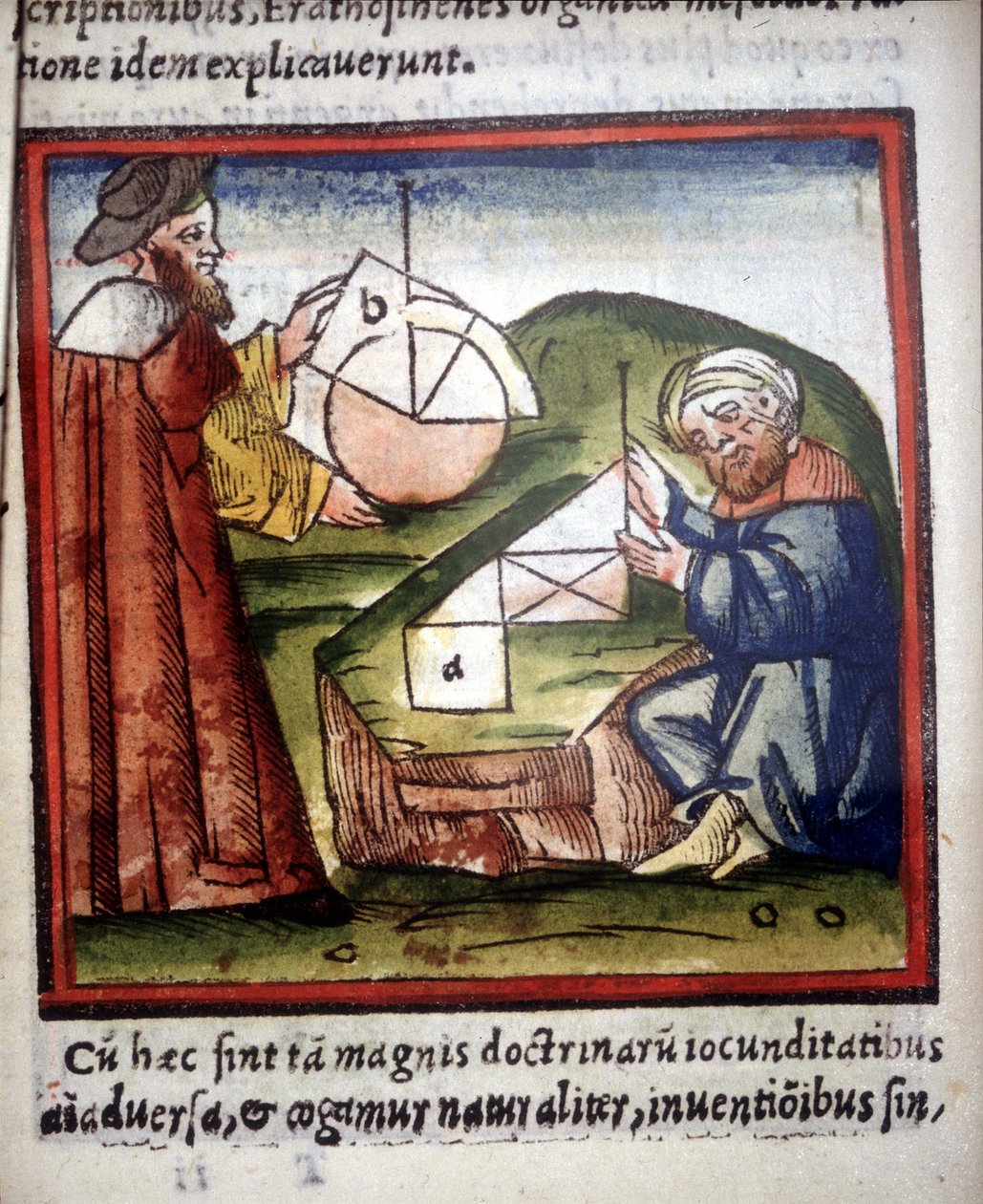 Matemaatikot. 1500-luvun käsikirjoitus. tekijältä Unknown artist
