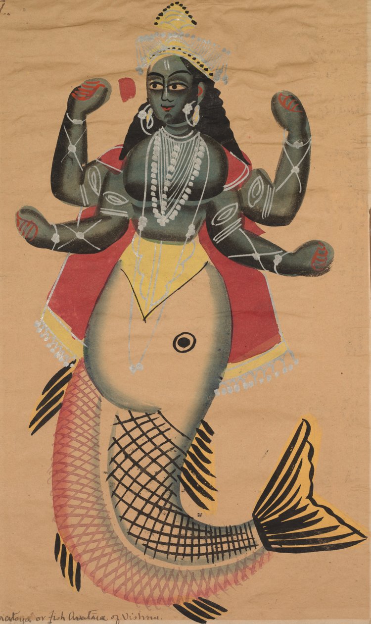 Äiti, Vishnun kala-avatar tekijältä Unknown artist