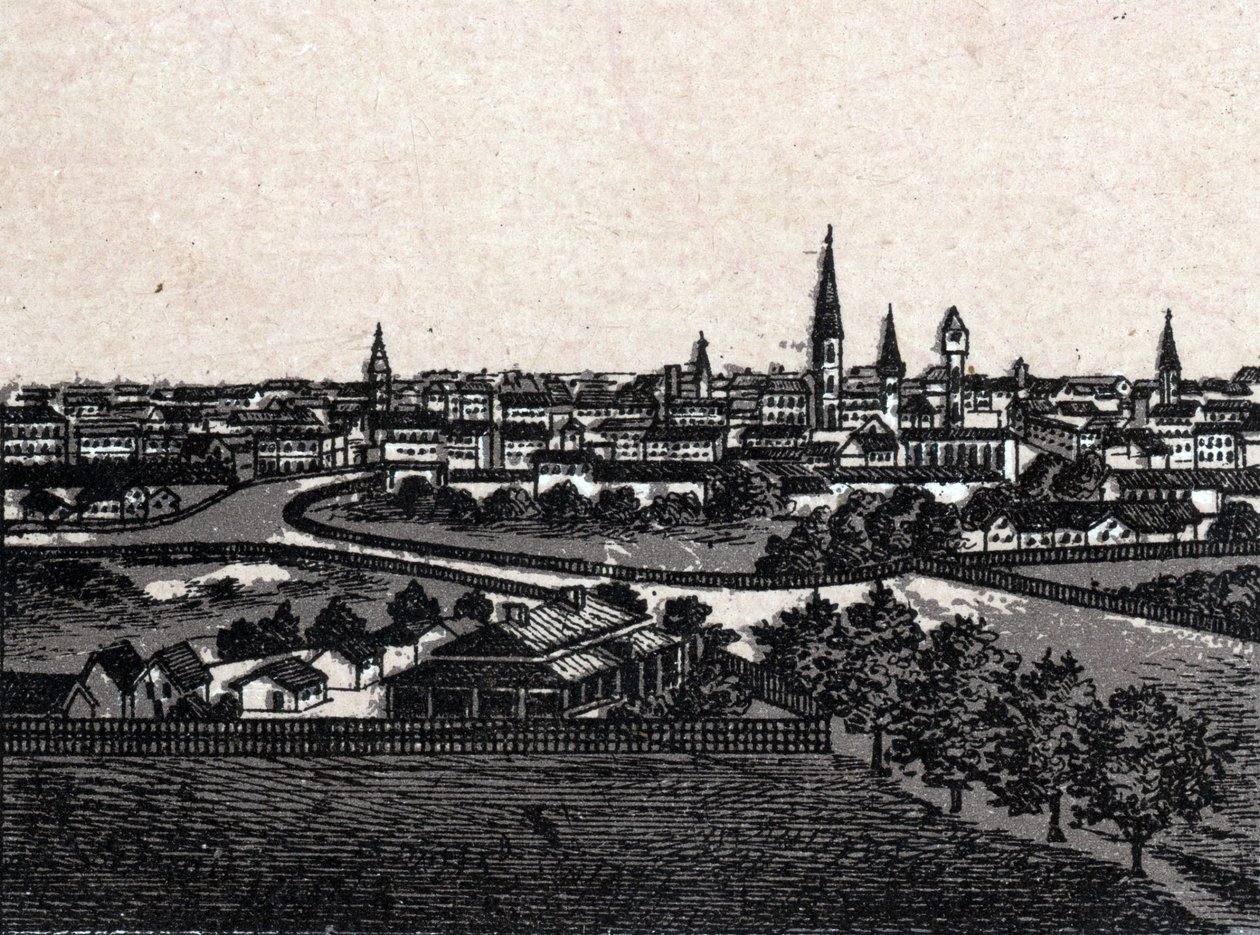 Melbourne, Australia; Yleisnäkymä. teoksessa "The World Illustrates 168 Views" päivätty (1800-luvun loppu) tekijältä Unknown artist