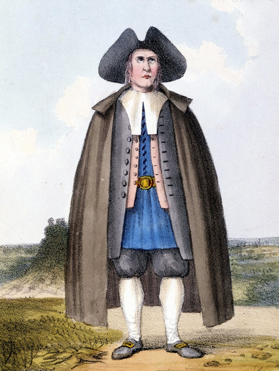 Reformoitujen kveekereiden lahkon jäsen Englannissa 1700-luvun lopulla. tekijältä Unknown artist