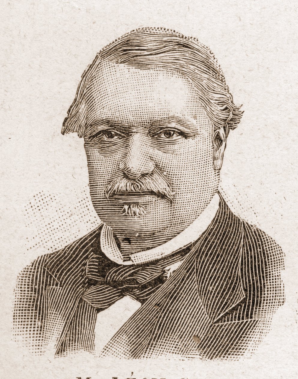 Academy Francaisen jäsenet vuonna 1895: muotokuva Leon Saysta (1826-1896), ranskalainen taloustieteilijä ja poliitikko. tekijältä Unknown artist