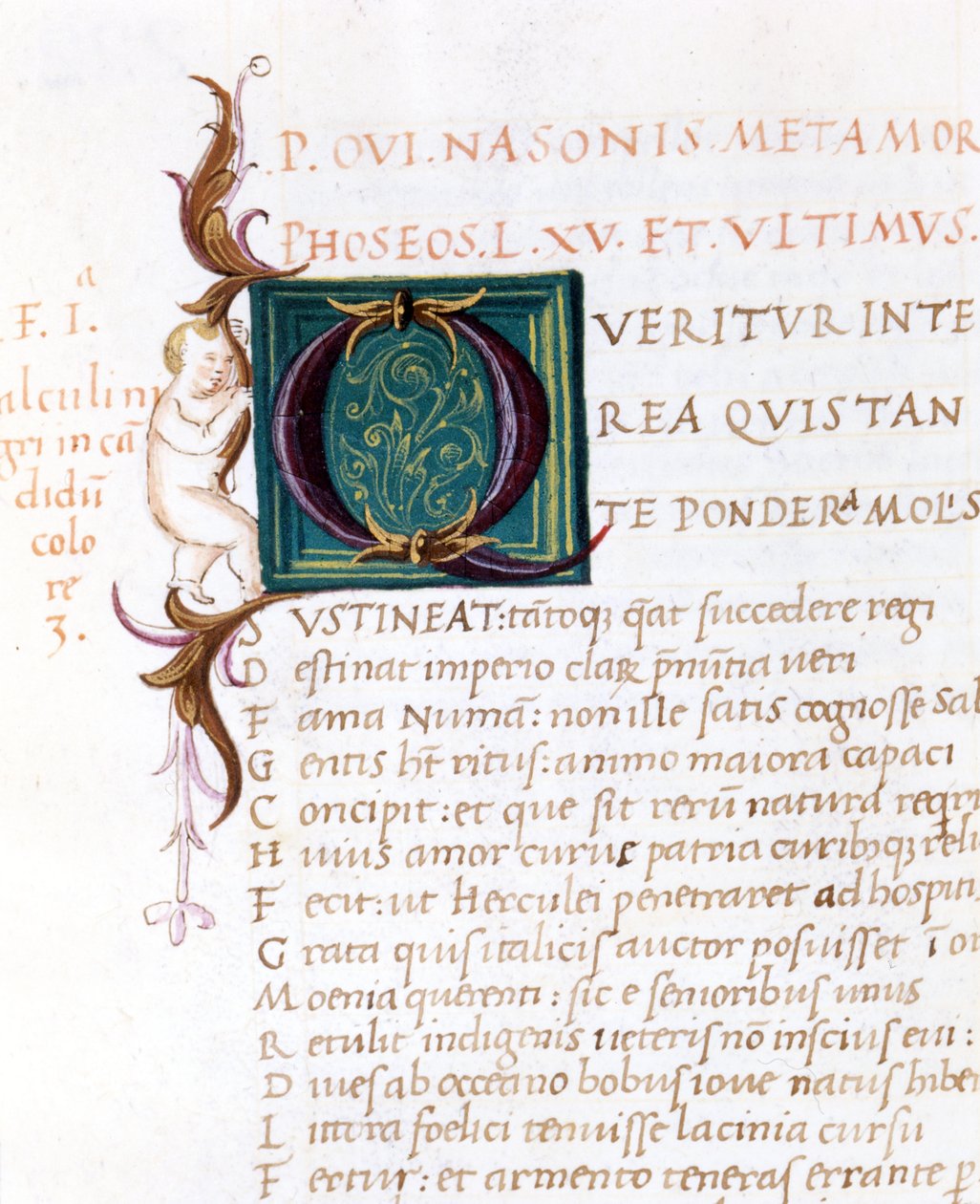 Ovideksen metamorfoosit. 1500-luvun käsikirjoitus. Comunale biblioteca de Rimini tekijältä Unknown artist