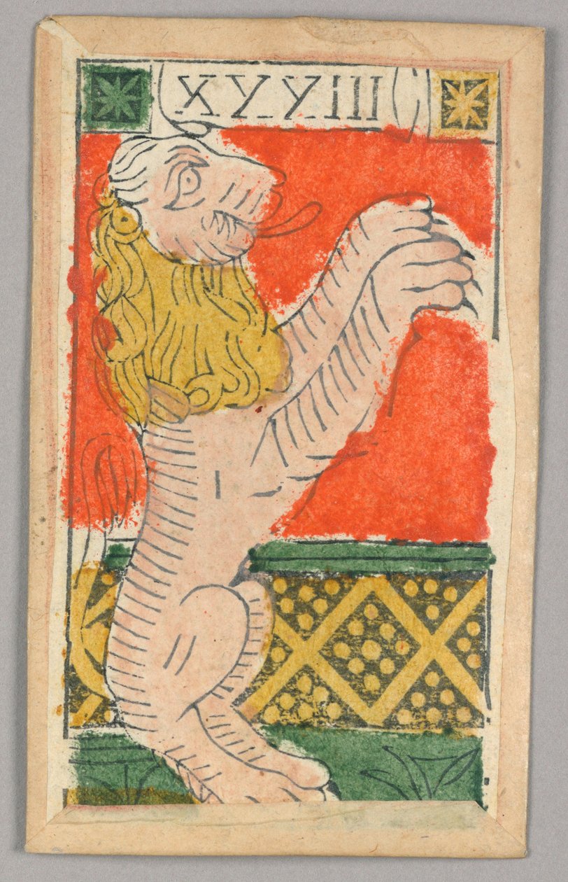 Minchiate (Tarot) -pelikortti tekijältä Unknown artist