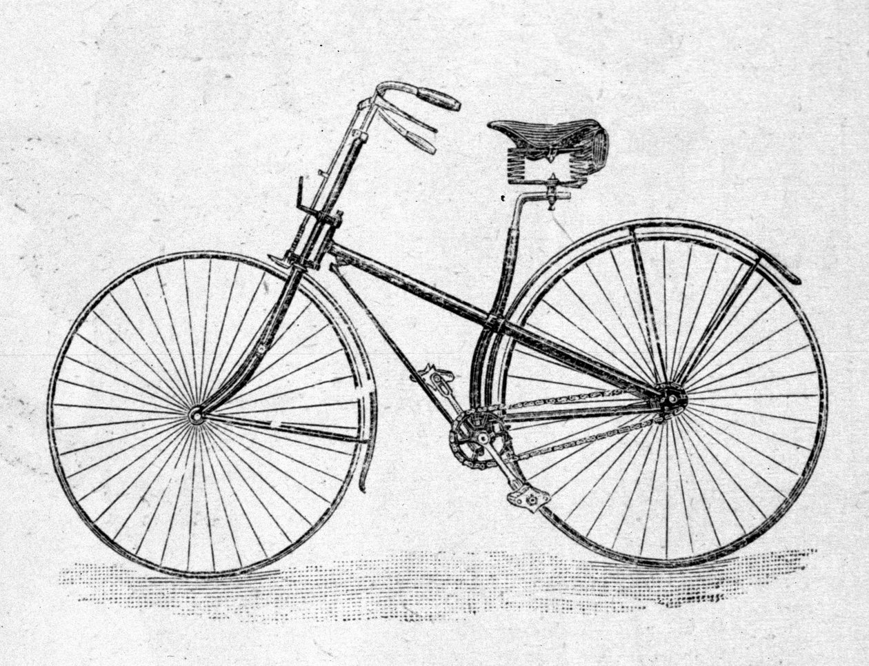 Suorarunkoinen polkupyörän malli. tekijältä Unknown artist