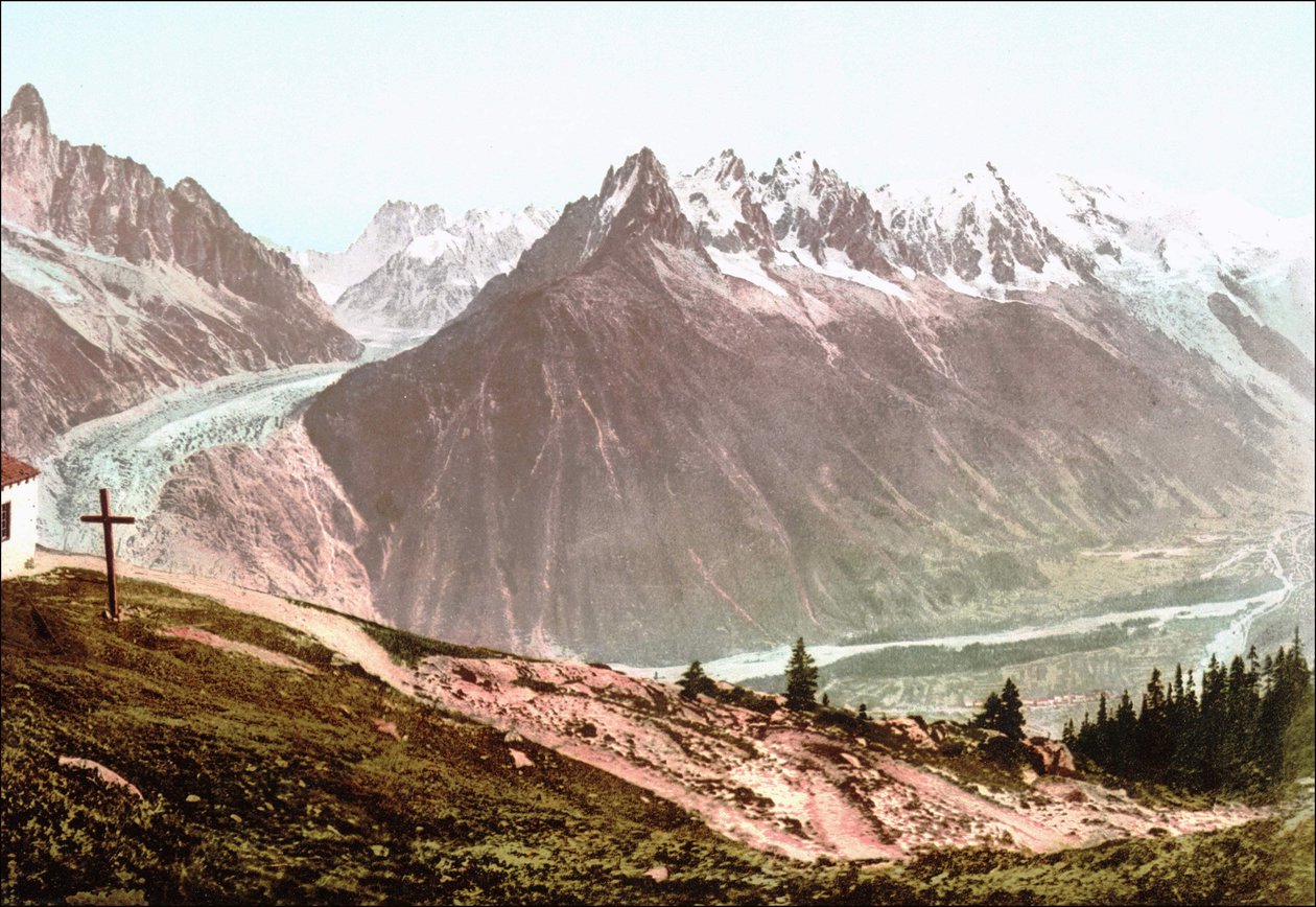 Mont Blanc noin 1890 tekijältä Unknown artist