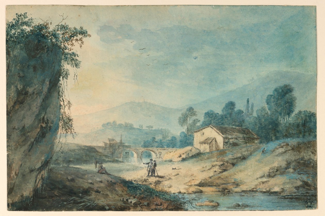 Vuoristoinen maisema tekijältä Unknown artist