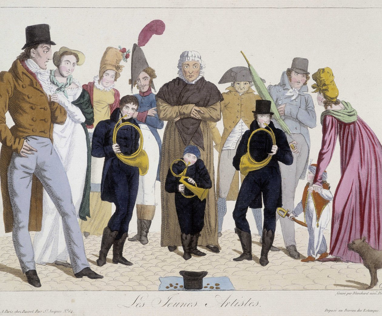 Muusikot kadulla: nuoret taiteilijat (torvi) - Carnavalet tekijältä Unknown artist