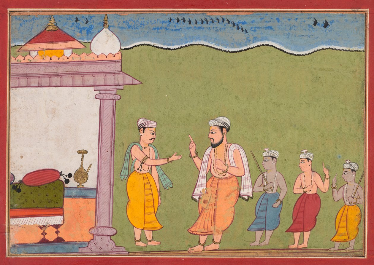 Nanda ratkaisee Vasudevan ongelman Bhagavata Puranasta tekijältä Unknown artist
