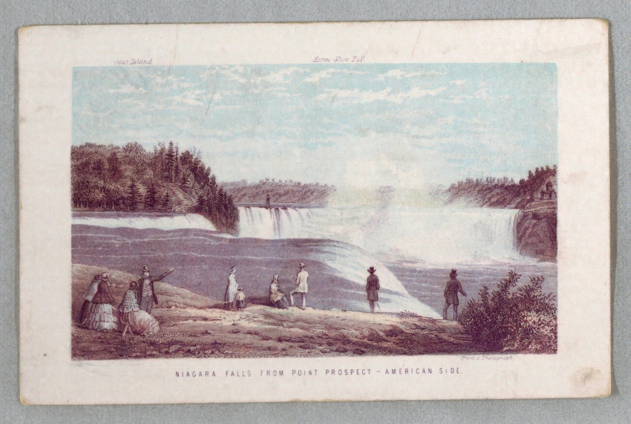 Niagara Falls From Point Prospect - Amerikkalainen puoli The Falls of Niagara: Täydellinen opas tekijältä Unknown artist