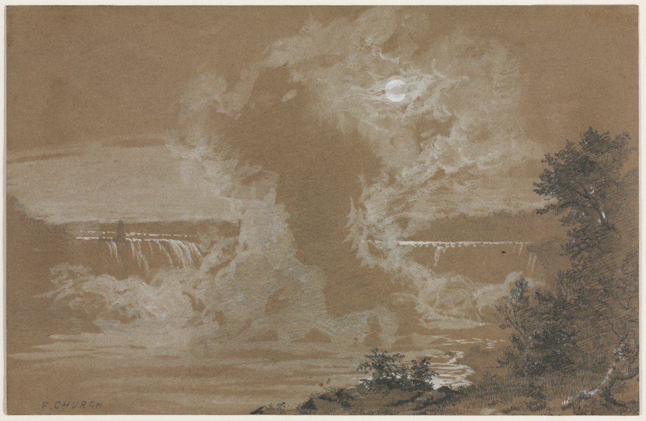 Niagaran putoukset Moonlightissa tekijältä Unknown artist