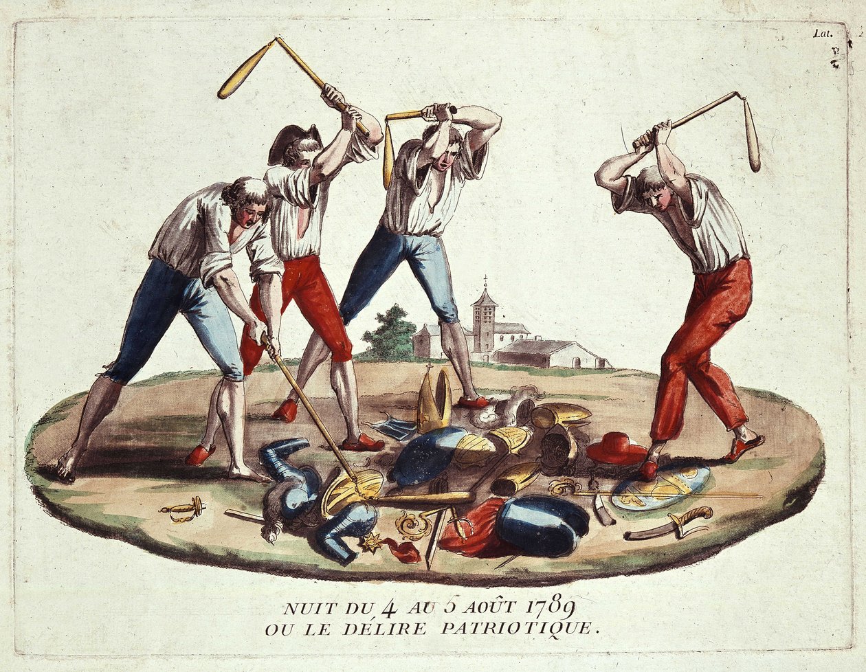 Yö 4.-5. elokuuta 1789 tai isänmaallinen delirium, 1700-luvun loppu tekijältä Unknown artist