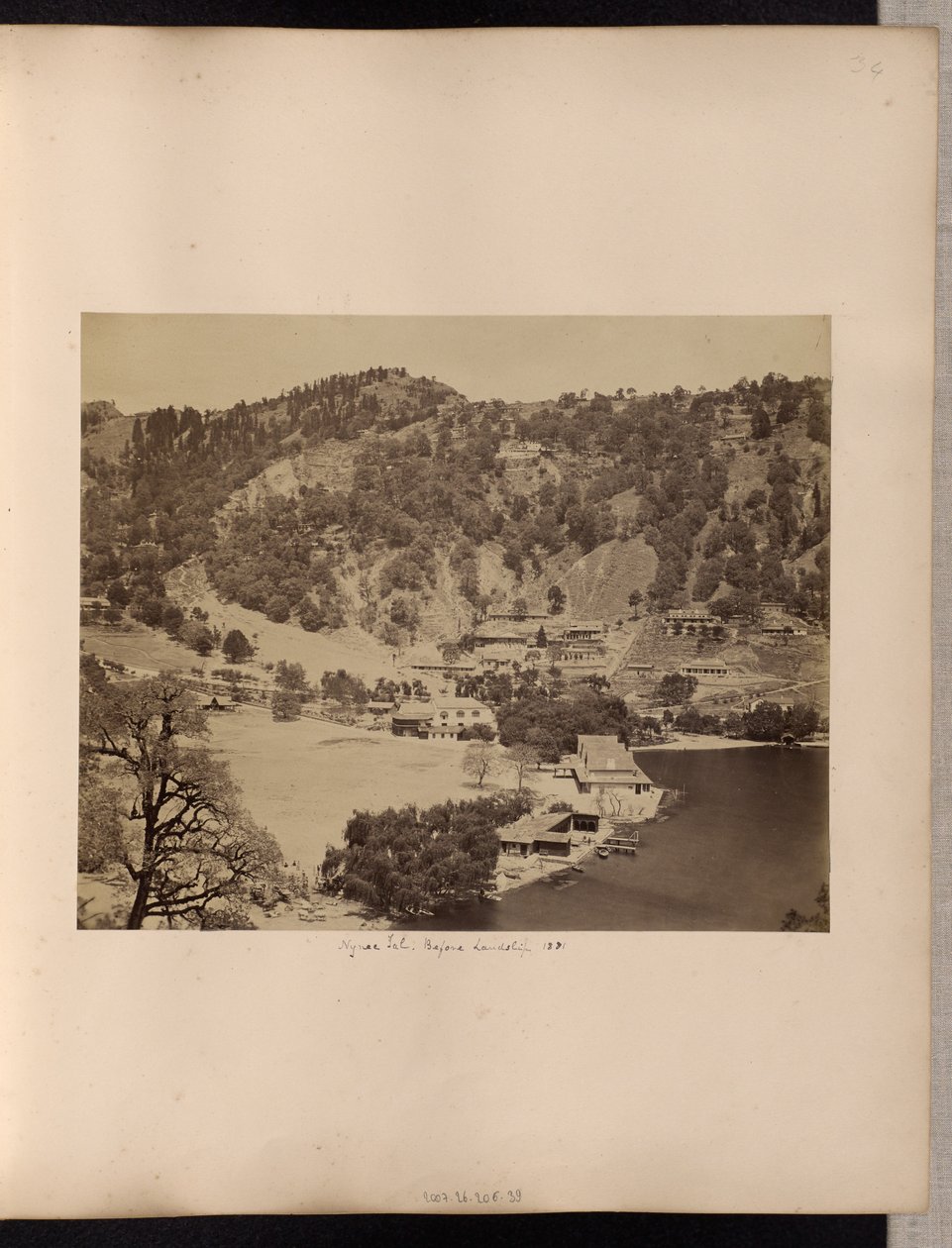 Nynee Tal, ennen maanvyöryä, 1881 tekijältä Unknown artist