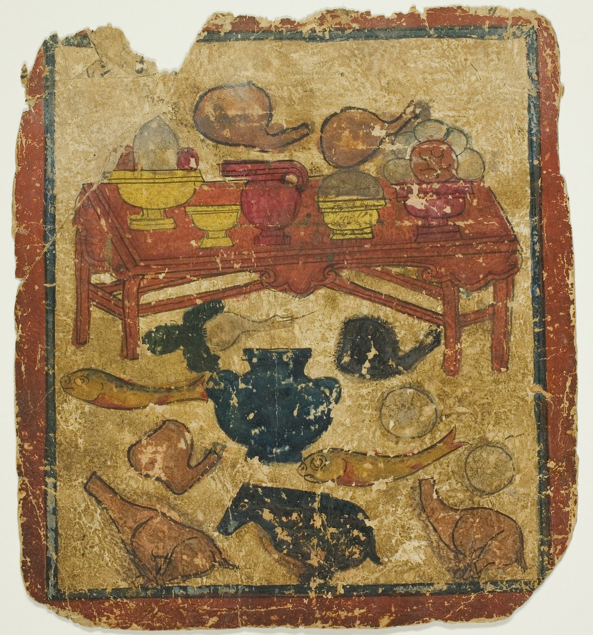 Ruokauhreja, vihkimiskorttisarjasta (Tsakali) tekijältä Unknown artist
