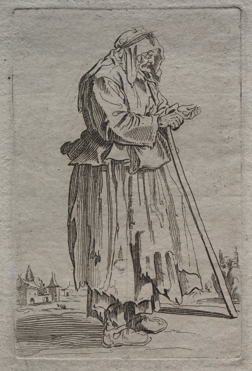 Vanha kerjäläinen nainen tekijältä Unknown artist