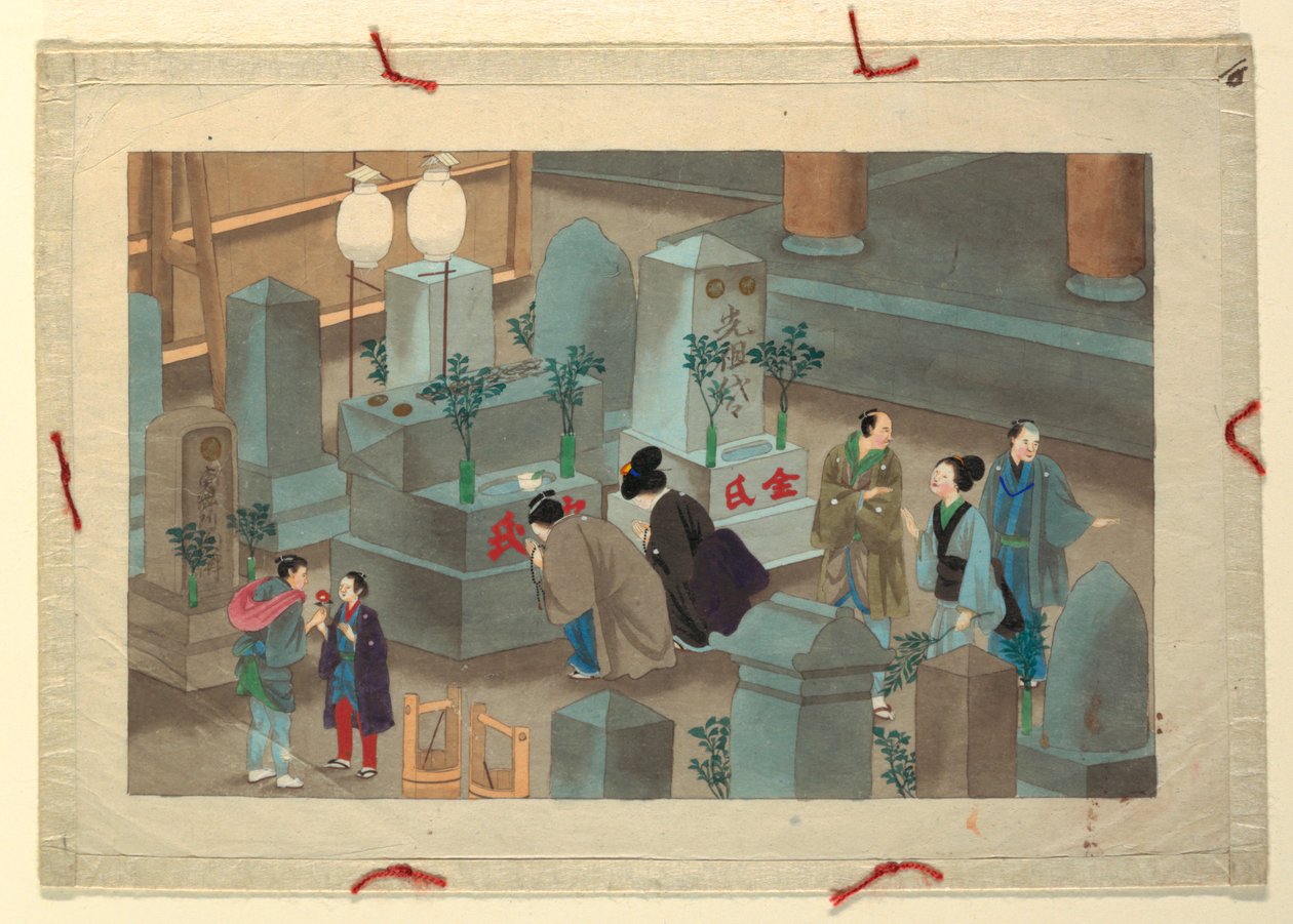 Yksi kuudestatoista kohtauksesta miehen kuolemasta ja hautaamisesta tekijältä Unknown artist