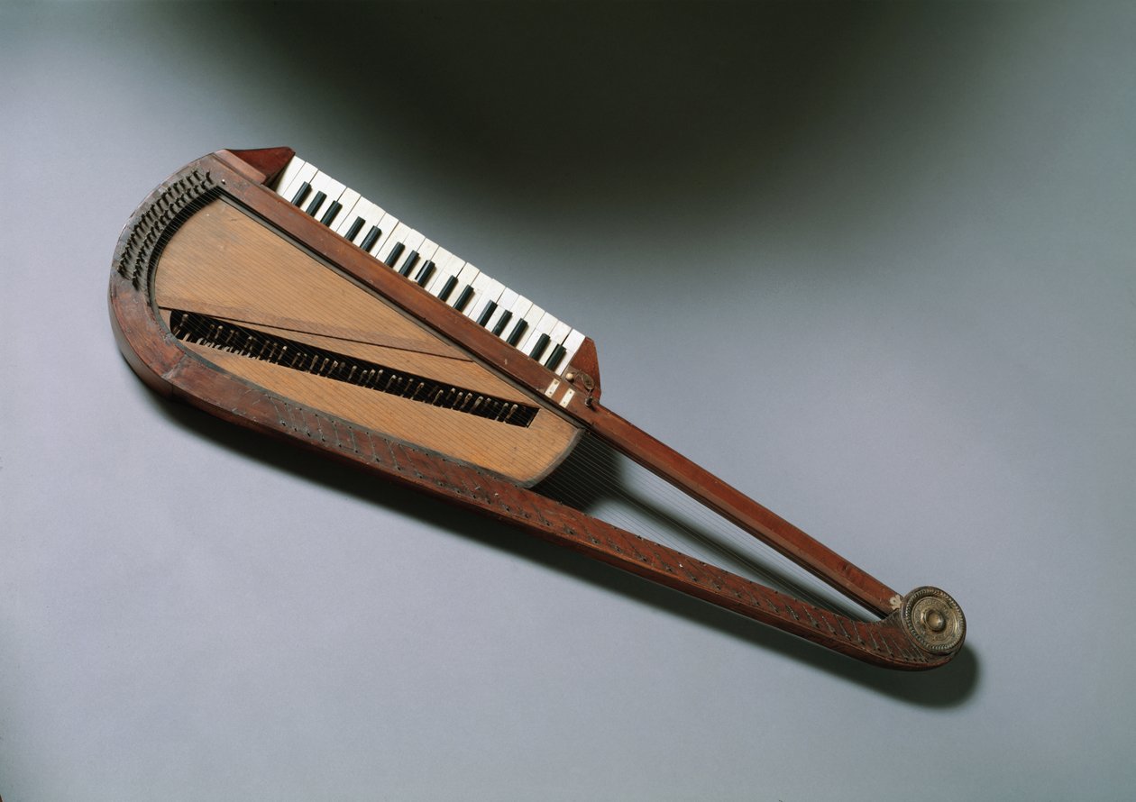 Orphica, pieni soitin (kannettava piano, keksi Carl Leopold Rollig 1700-luvun lopulla, Wien tekijältä Unknown artist