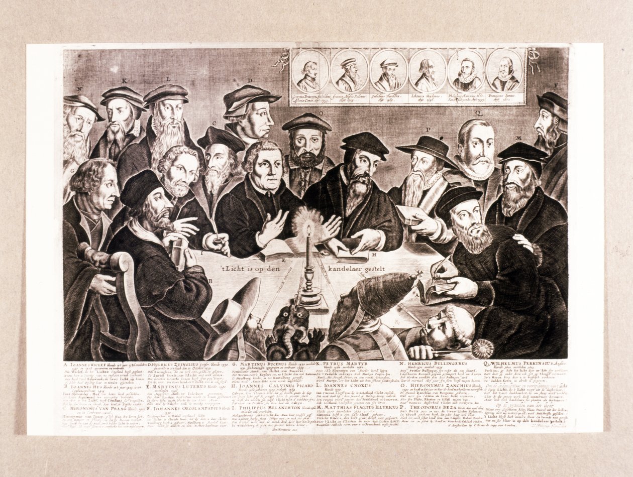 PROTESTANTTINEN REFORMAATIO: Luther, Melanchton, Calvin, Zwingli jne. tekijältä Unknown artist