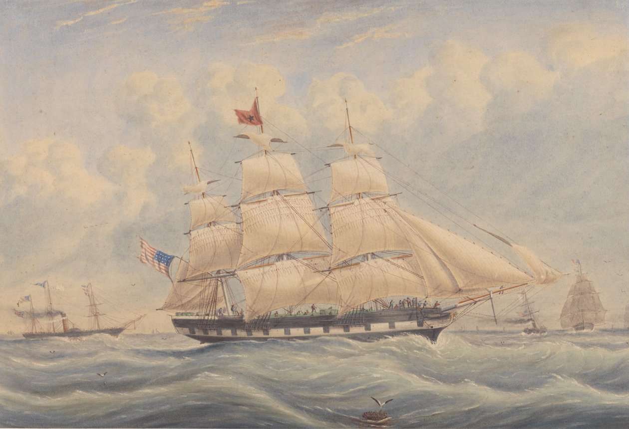 Pakettilaiva Ivanhoe 1849 tekijältä Unknown artist
