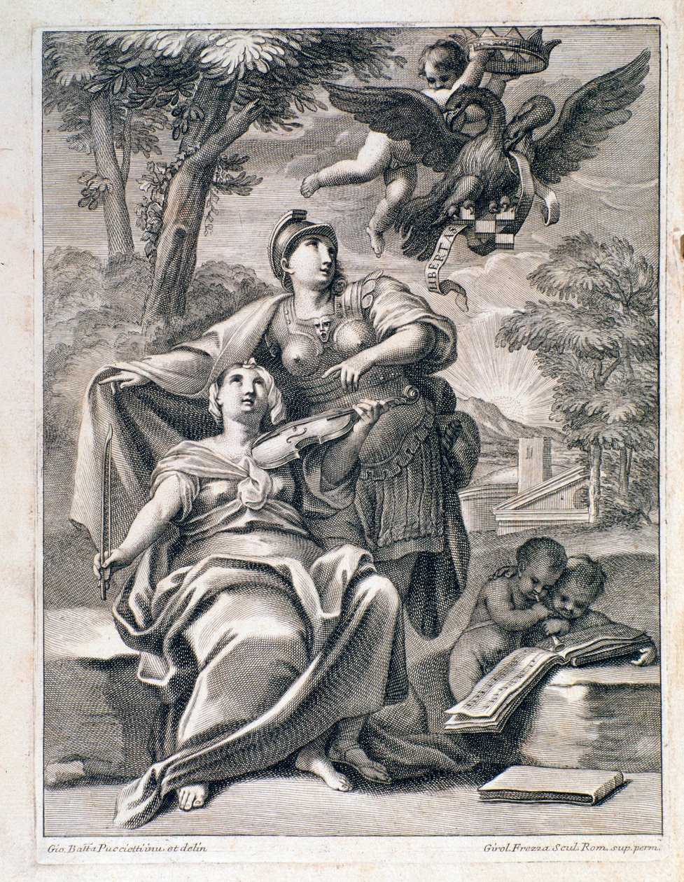 Pietro Locatellin (1695-1764) kappaleen "" Opus 1 "" (12 suurta konserttia) taustakappaleen sivu - Nuotit Locatellin "" 12 grossoskonsertolle " 1721 Bologna, kansalaismusiikkimuseo tekijältä Unknown artist