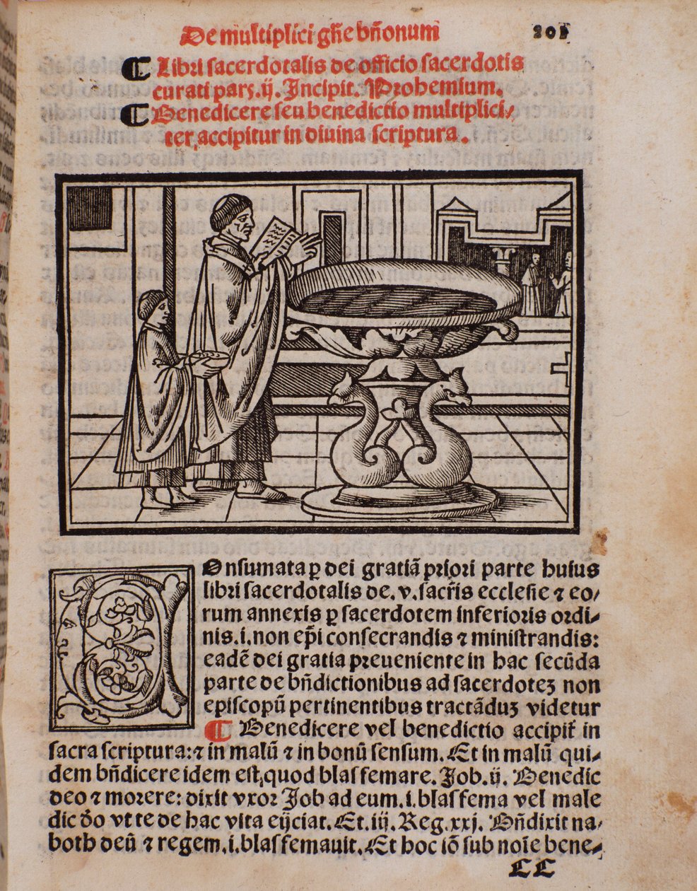Sivu Castellinin liturgiakirjasta "Liber Sacerdotalis". tekijältä Unknown artist