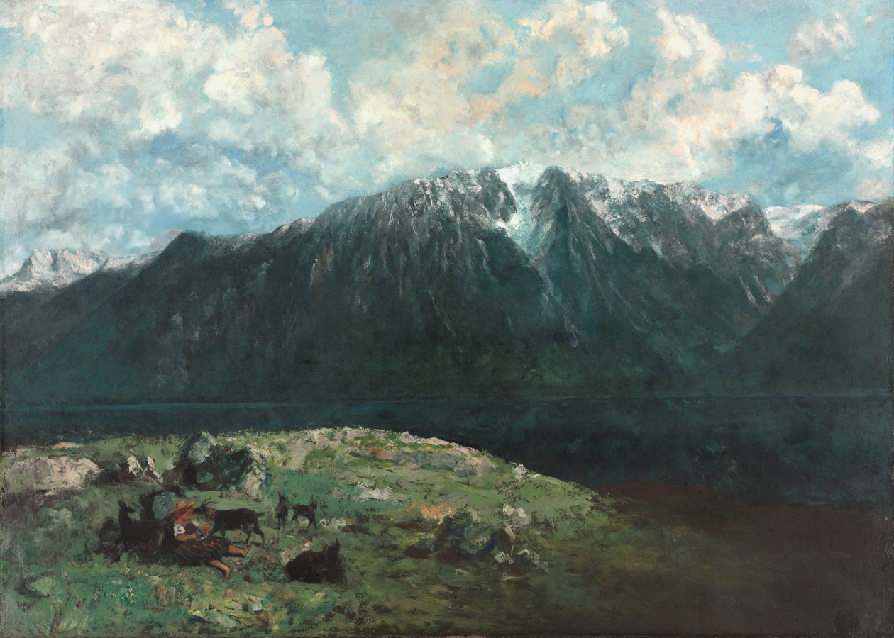 Panoraamanäkymä Alpeille, Les Dents du Midi tekijältä Unknown artist
