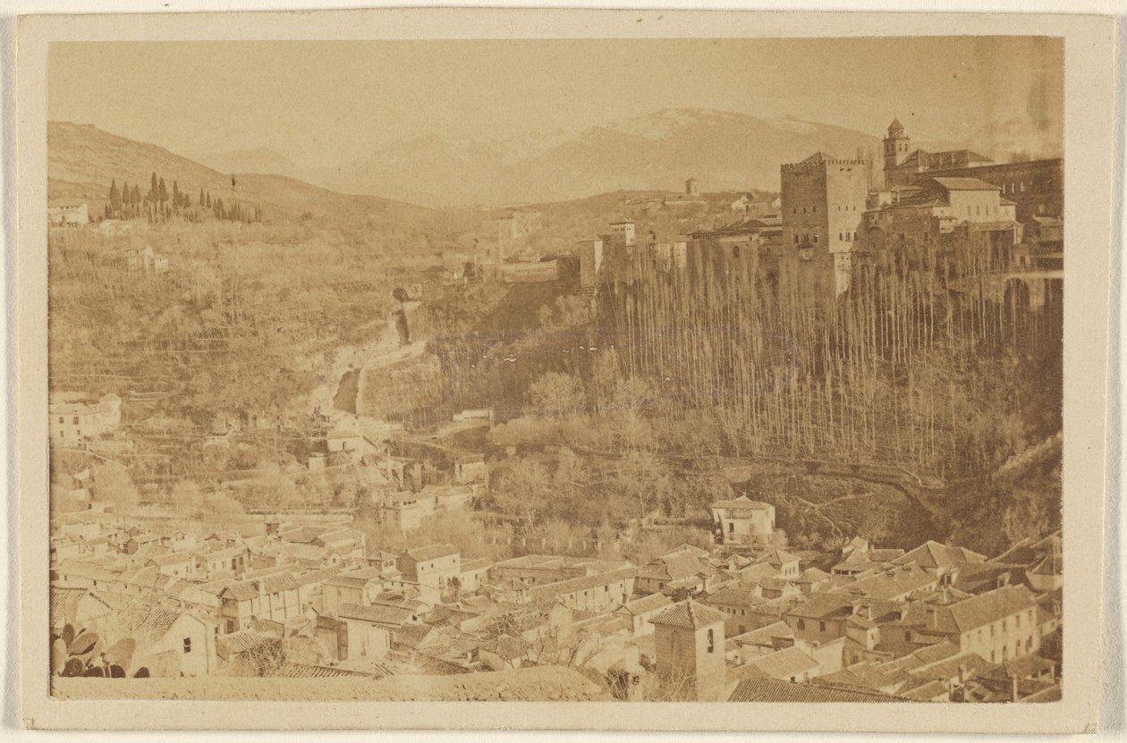 [Panoraamanäkymä Alhambrasta, Granada, Espanja] tekijältä Unknown artist