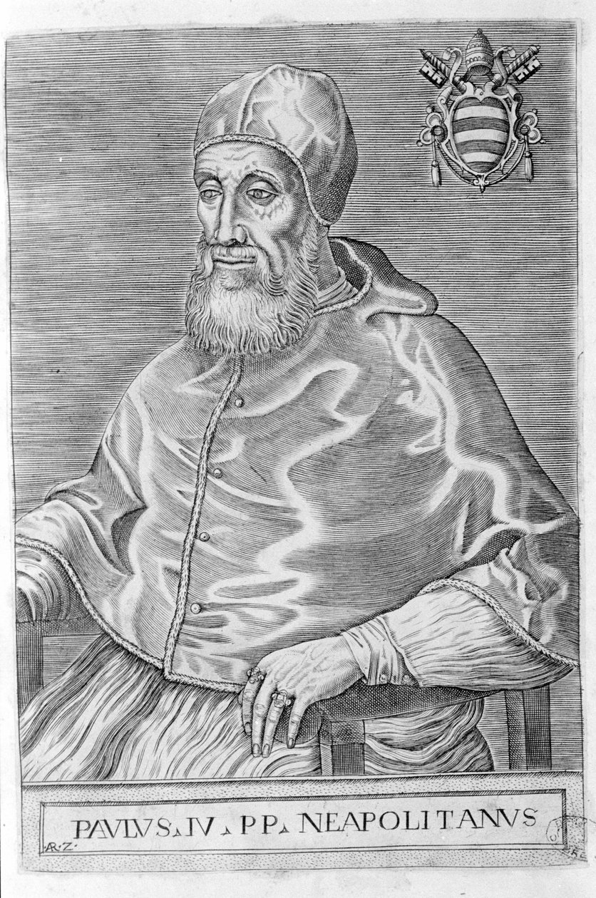 Paavali IV (1476-1559). tekijältä Unknown artist