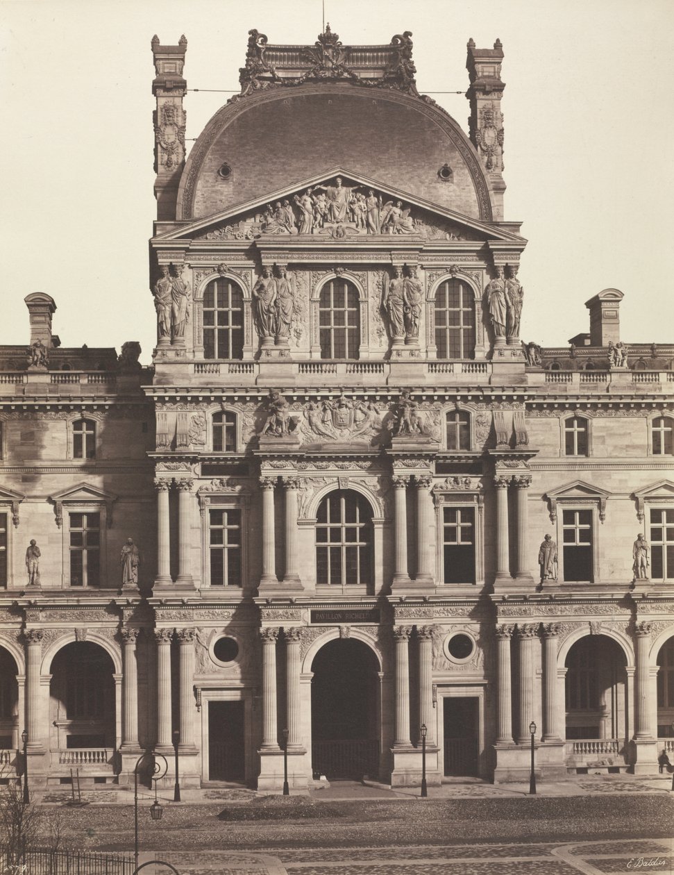 Pavilion Richelieu, Louvre, Pariisi tekijältä Unknown artist