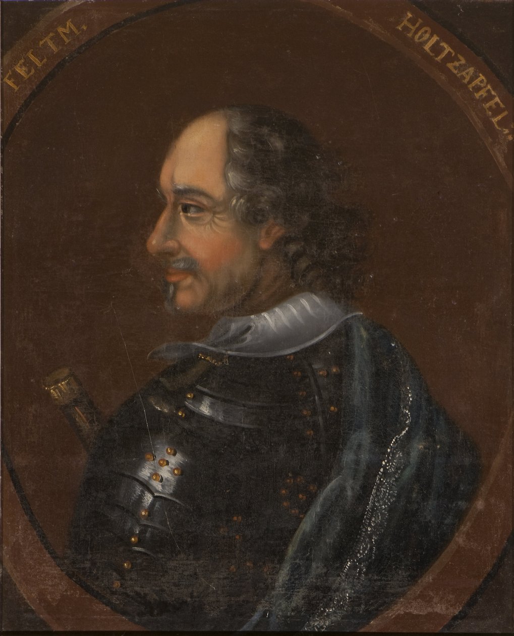 Peter Melander, comte de Holzappel - Muotokuva kreivi Peter Melanderista Holzappelista (1589-1648), Anonymous. Öljy kankaalle. Mitat: 64 x 54 cm. Tukholman kansallismuseo tekijältä Unknown artist