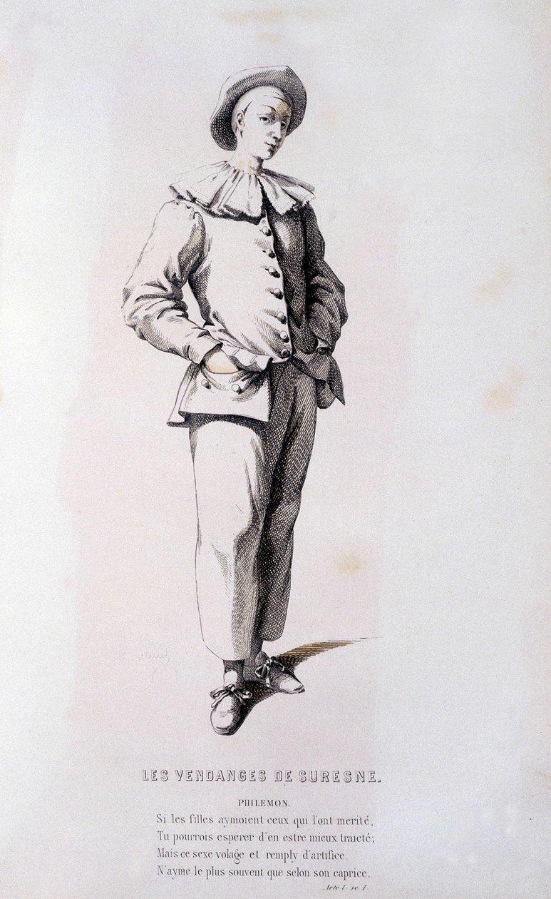 Philemon elokuvassa "Suresnen sato" (Pierre de Ryer vuonna 1636), Edouard Fournierin teoksessa "Ranskalainen teatteri 1500- ja 1700-luvulla ennen Molierea". tekijältä Unknown artist