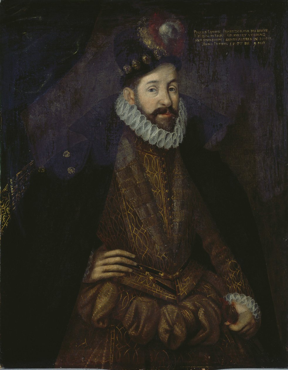 Philippe Louis de Neubourg - (Philippe-Louis de Neubourg) - Philipp Ludwigin (1547-1614), Pfalzin-Neuburgin herttua, Anonyymi muotokuva. öljy kankaalle tekijältä Unknown artist