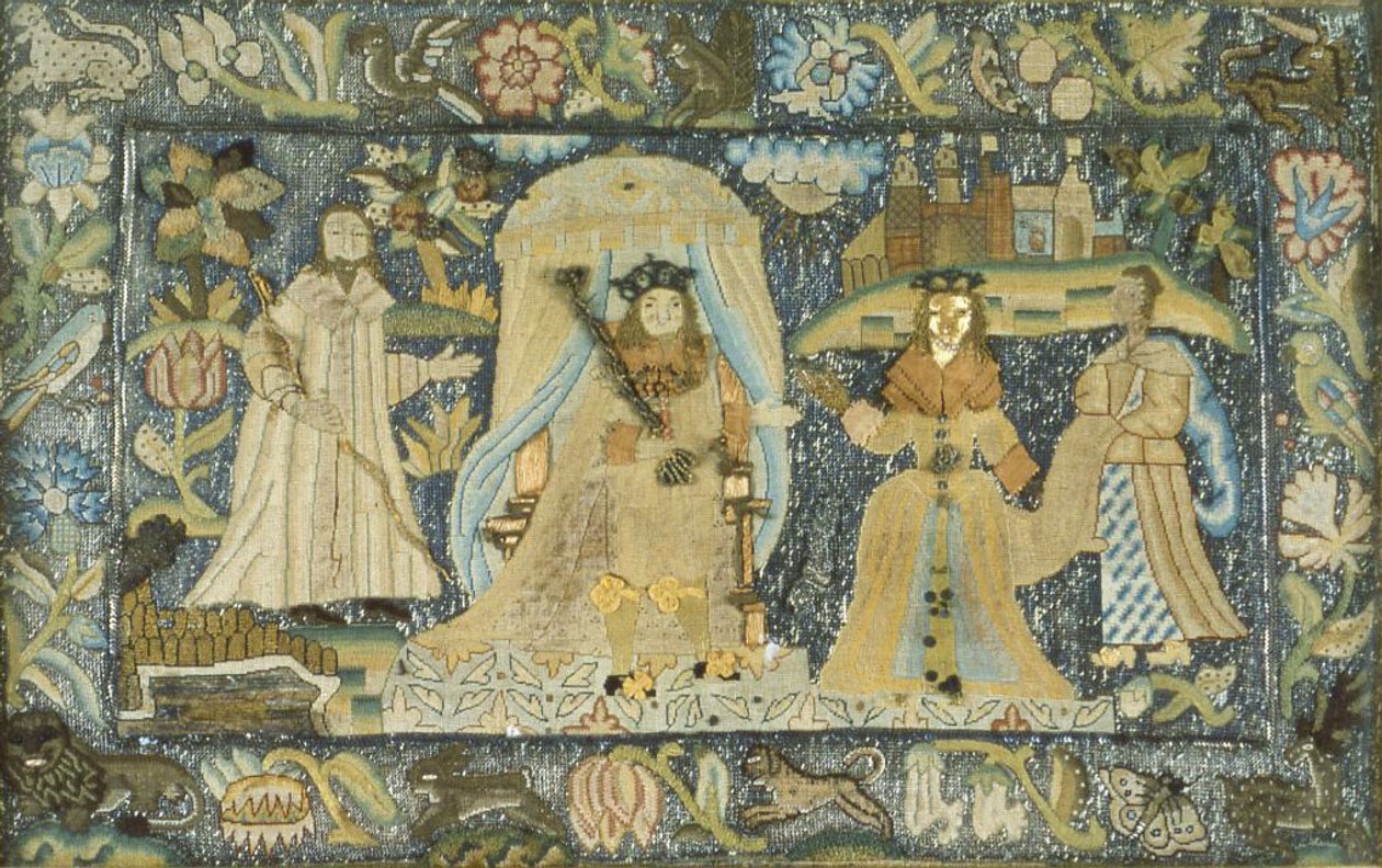 Kuva, joka kuvaa Saaban kuningatarta kuningas Salomonin edessä tekijältä Unknown artist
