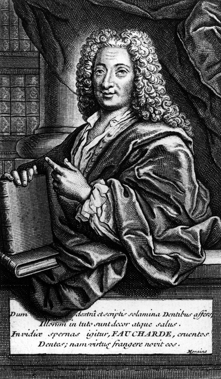 Pierre FAUCHARD (1678-1761) ranskalainen kirurgi ja hammaslääkäri. tekijältä Unknown artist