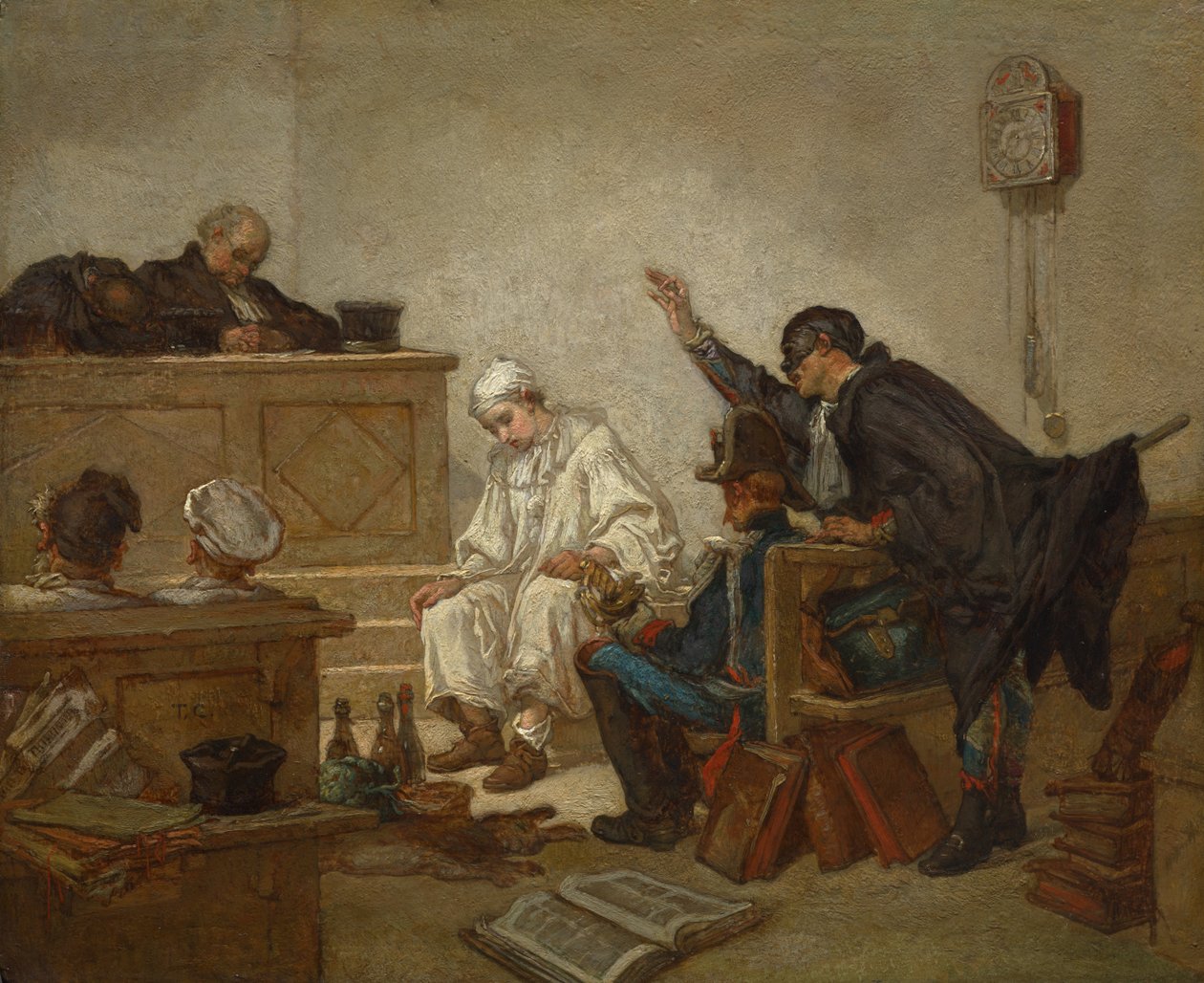 Pierrot rikostuomioistuimessa tekijältä Unknown artist