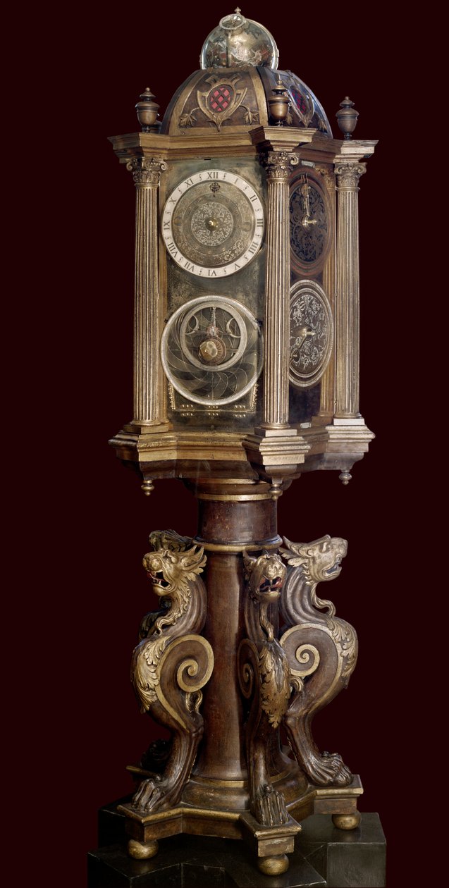 Planeettokello (astronominen kone). 16. vuosisata. Musee Guimet. tekijältä Unknown artist