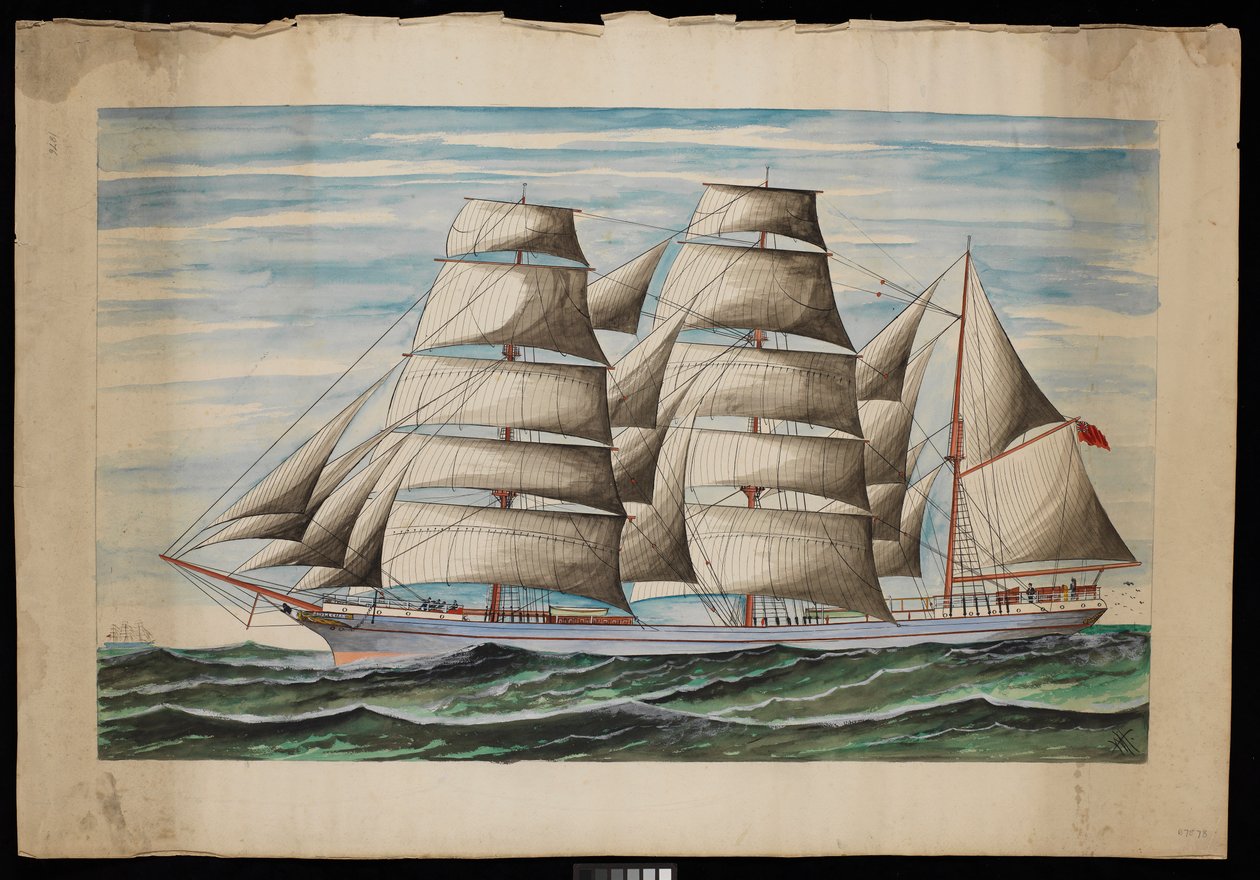 Polynesialainen 1876 (guassi ja akvarelli) tekijältä Unknown artist