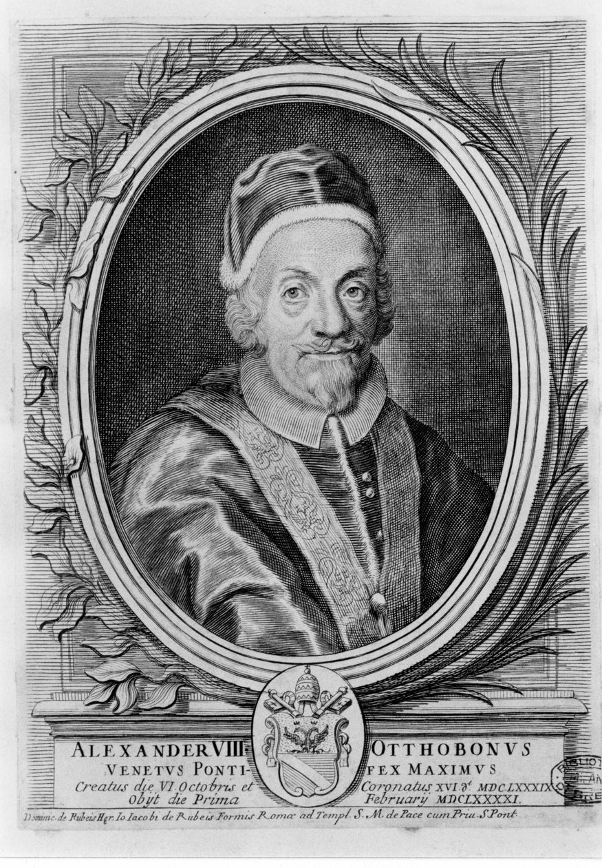 Paavi Aleksanteri VIII (1610-1691). tekijältä Unknown artist