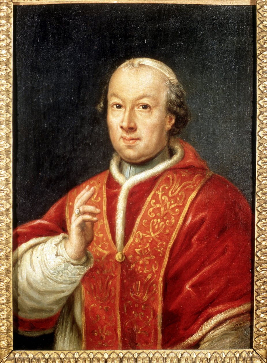 Paavi Pius (Pio tai Pius) VI (1717-1799). Anonyymi maalaus. Rooma, Risorgimenton museo. tekijältä Unknown artist